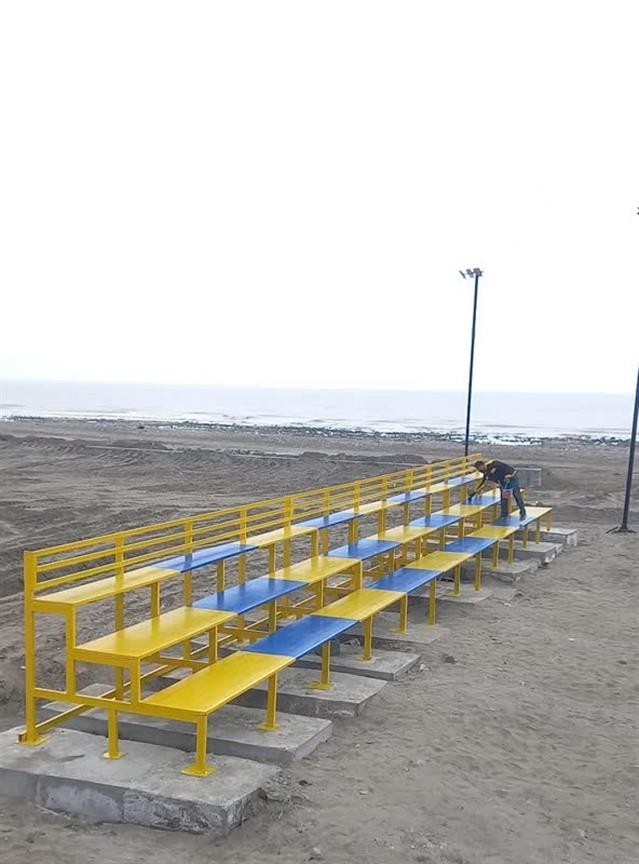 گام به گام با پروژه بزرگ زمین ورزش های ساحلی